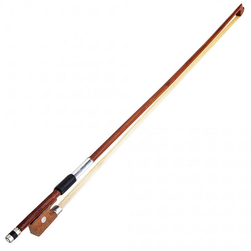 Bastão de madeira e crina para violino, acessório profissional 4/4 de alta qualidade com fecho ajustável