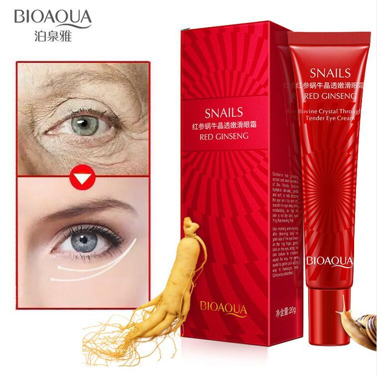 BIOAQUA Anti Wrinkle Anti Aging Eye Cream ได้อย่างมีประสิทธิภาพลบ Dark Circles Puffiness Repair Eye Lifting Moisturizer ครีม