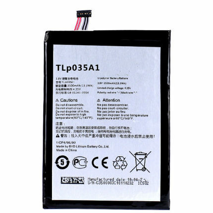 3,8 V 3500mAh TLp035A1 para CMCC N823 N1 máximo de la batería