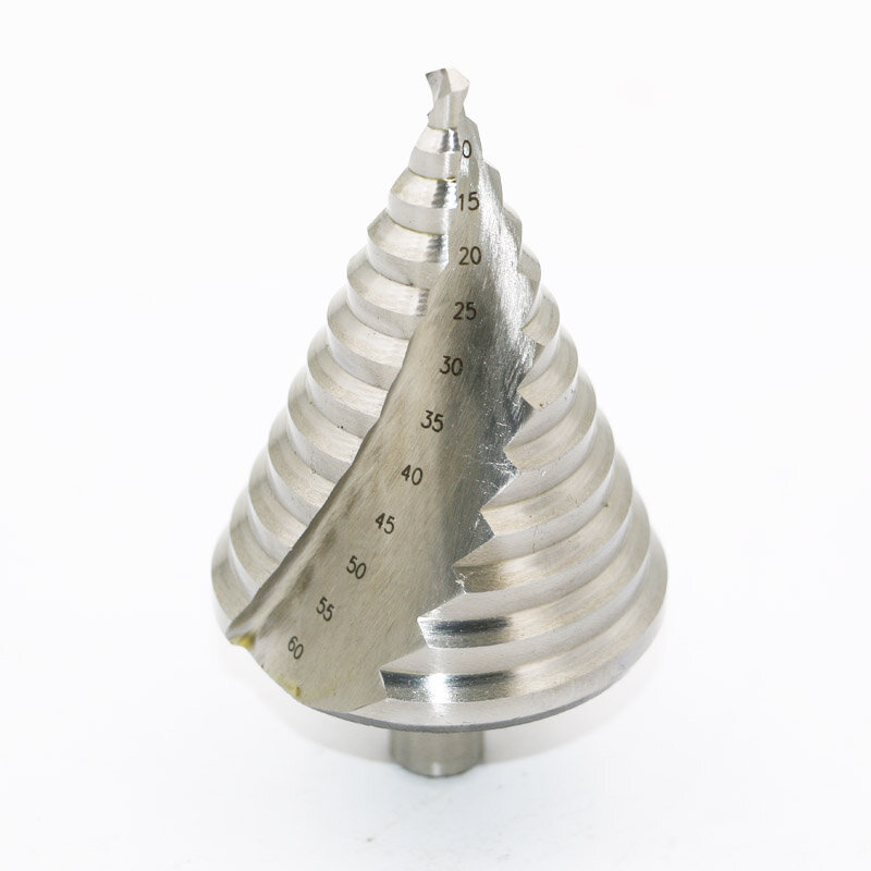 Broca cone 6-60mm hss, conjunto de brocas passo, perfuração de metal e madeira, plástico, diâmetro 13mm
