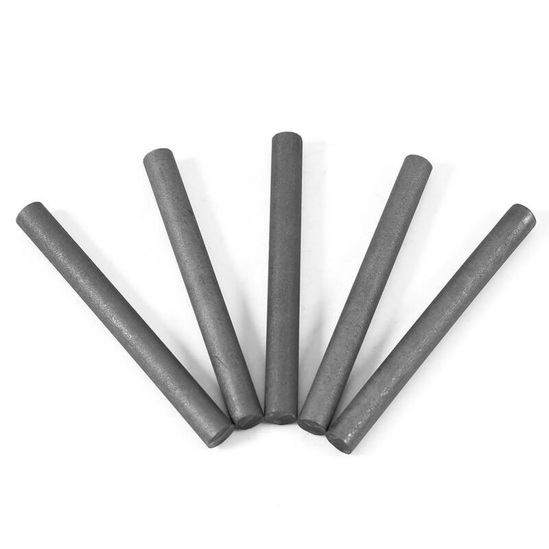 Barra cilíndrica de electrodo de grafito, herramientas de Material industrial, Color negro 99.9%, longitud de 100mm, diámetro de 10mm, 5 uds.
