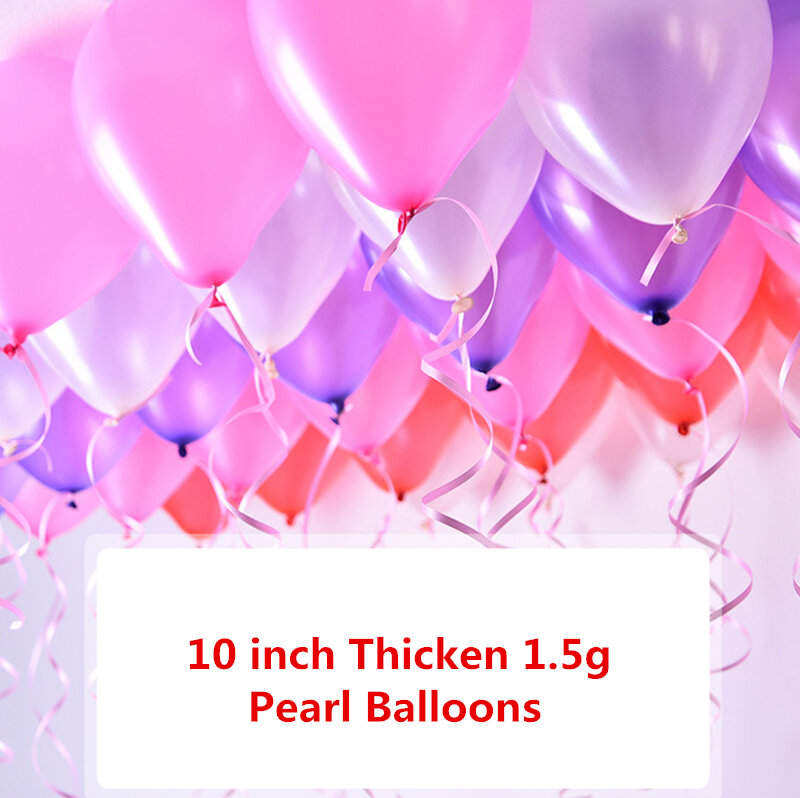 10 teile/los 10 Zoll 1,5g rosa Latex ballon Luft kugeln aufblasbare Hochzeits feier Dekoration Geburtstag Kind Party Float Ballon Kinderspiel zeug