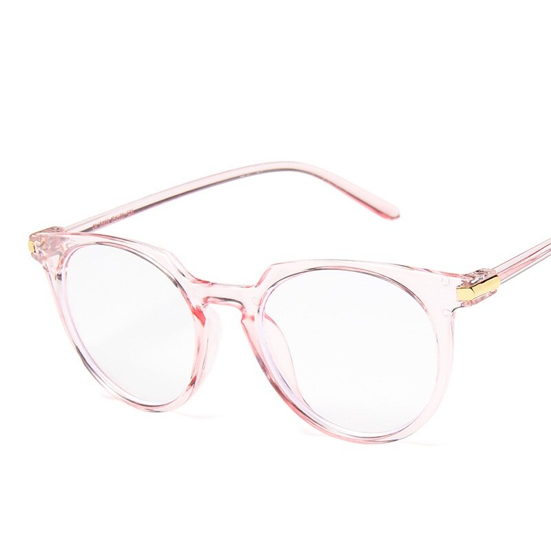 Armação de óculos tipo olho de gato, armação de óculos para mulheres e homens, vintage, lentes transparentes, luz azul, armação de óculos ótico, 2019