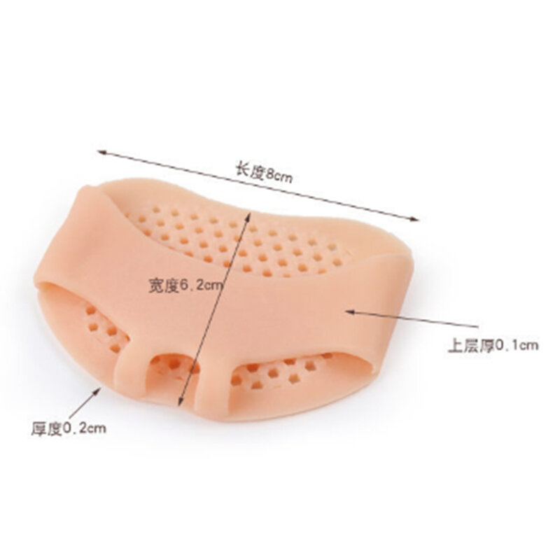 Sol Kaki Depan Sarang Lebah Silikon Sepatu Hak Tinggi Sol Gel Bantalan Sepatu Perawatan Kesehatan Antilembap Sol Dalam Sepatu Pijat