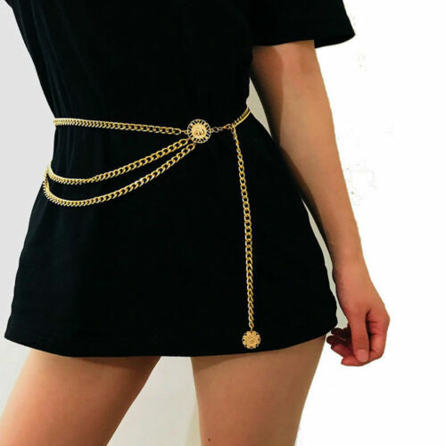 Fashion Women Belt 2019 New Lady Dress High Waist Chain Belt Diamante Party Jewelry Accessory Gift