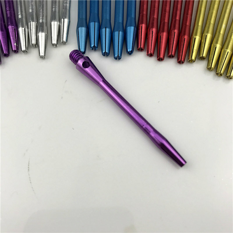 9pcs darts rod 2BA thread solid color smooth metal darts rod aluminum alloy darts accessories not easy to break alloy rod