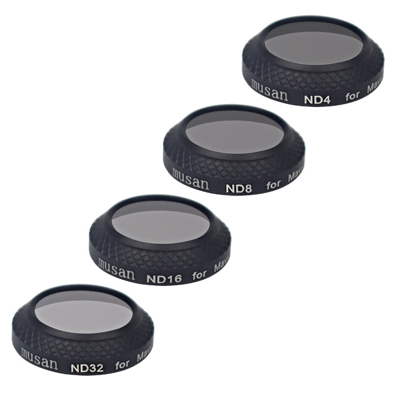 Комплект фильтров ND4 + ND8 + ND16 + ND32 для дрона DJI Mavic Pro, аксессуары mavic pro, многослойное покрытие с футляром для переноски, 4 шт.