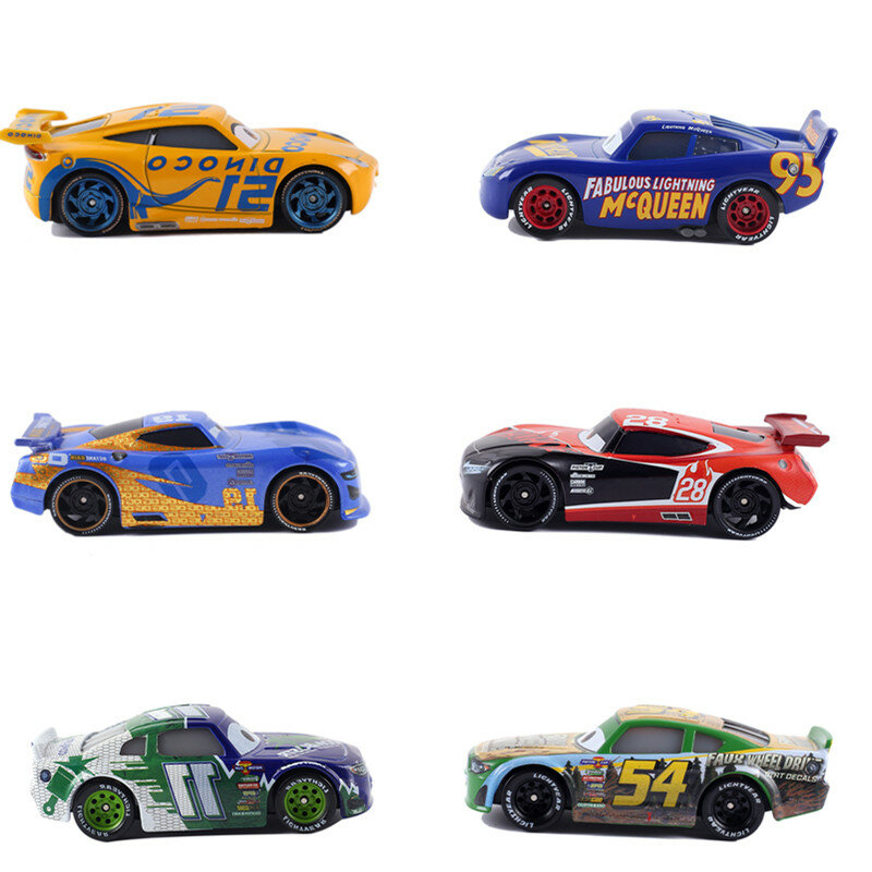 Cars Disney Pixar Cars 3 Snot Rod & DJ & Boost & Wingo Metal Diecast Toy Car 1:55 Loose Brand New In Stock Children's gift