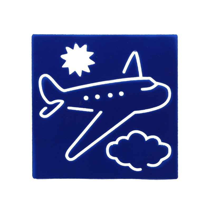 14*14 航空機 pvc 階層化ステンシル diy スクラップブッキング/フォトアルバム装飾エンボス DIY 紙カードクラフト