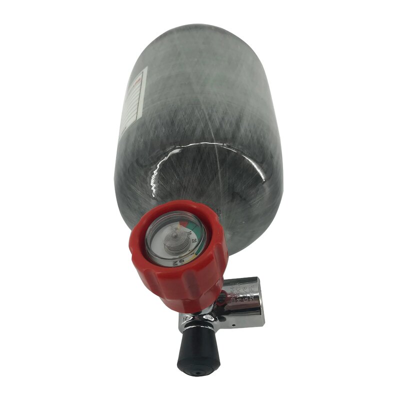 AC52011 Acecare 2L karabin pneumatyczny Paintball/Pcp zbiornik powietrza Mini Scuba Pcp z włókna węglowego butli z gazem nurkowanie zbiornik 4500psi wskaźnik pcp zawór