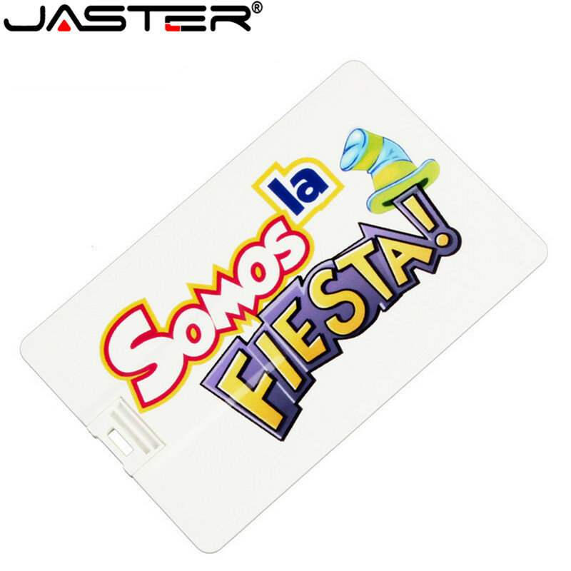 JASTER usb عصا مخصص الأبيض بطاقة usb 2.0 فلاش حملة القلم 4-32GB ل شركة هدية الموسيقى ألبوم (أكثر من 10 قطعة شحن شعار)