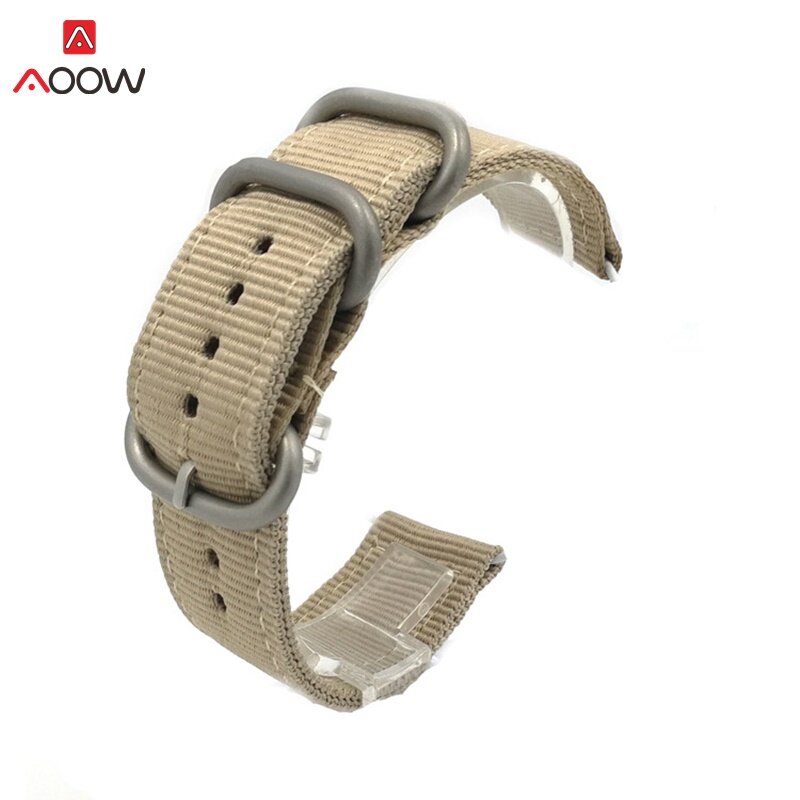 NATO Watchband Nylon Strap Black Buckle 18mm 20mm 22mm 24mm Striped Replacement Band Watch Accessories Fashion Watch belts