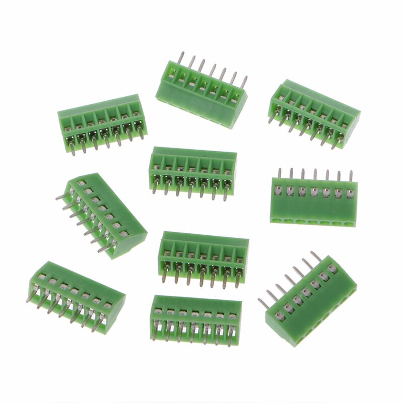 Borniers à vis universels PCB, connecteur à 2 ou 10 broches, 2.54mm, 10 pièces