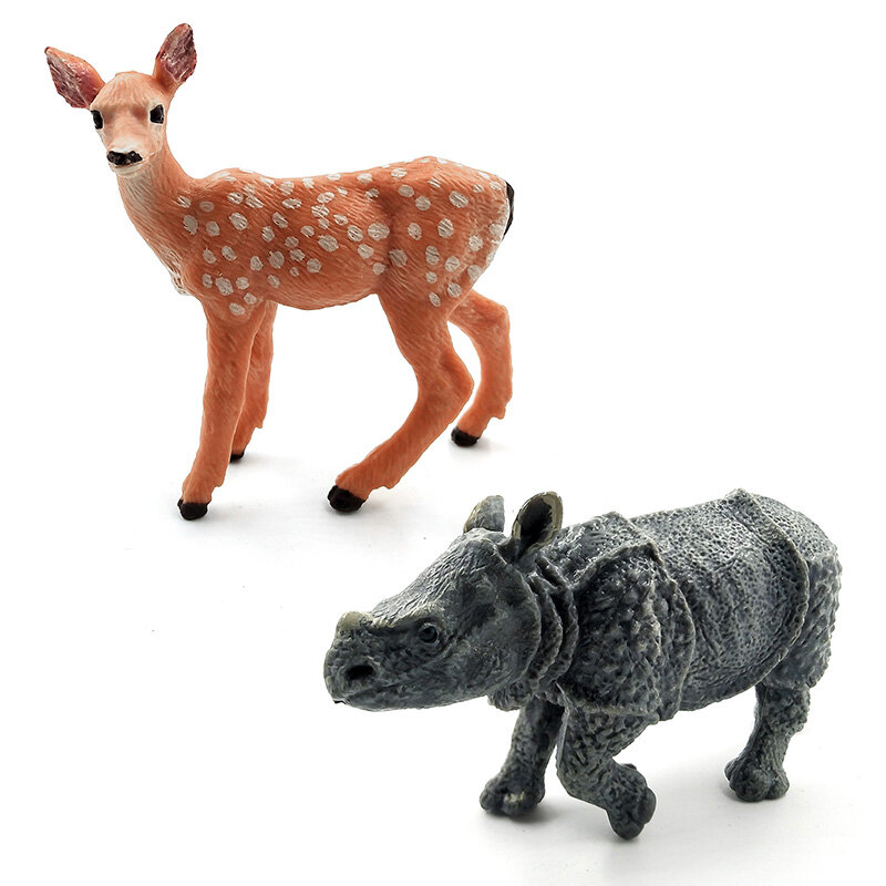 Okapi – figurine de mouton, cerf, Crocodile, chien, Koala, chameau, accessoires de décoration de jardin féerique pour la maison