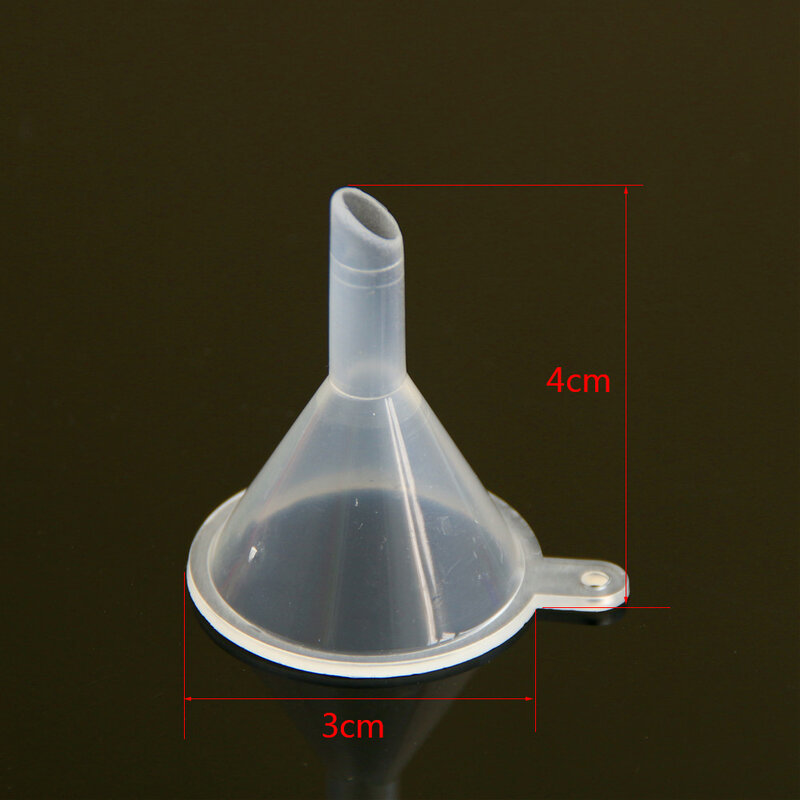 10 개/몫 플라스틱 작은 깔때기 향수 액체 에센셜 오일 충전 빈 병 포장 도구