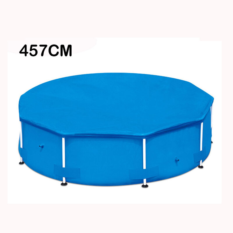 Cubierta redonda para piscina, cubierta plegable de 305CM, 366CM, 457CM, a prueba de polvo, nueva, alta calidad, accesorios para piscina