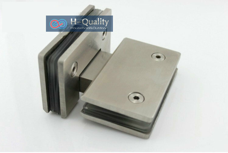 Thicken 180 Degrees Precision Casting and Surface Wire Drawing Stainless Steel Glass Clamp, Shower Door Glass Clip