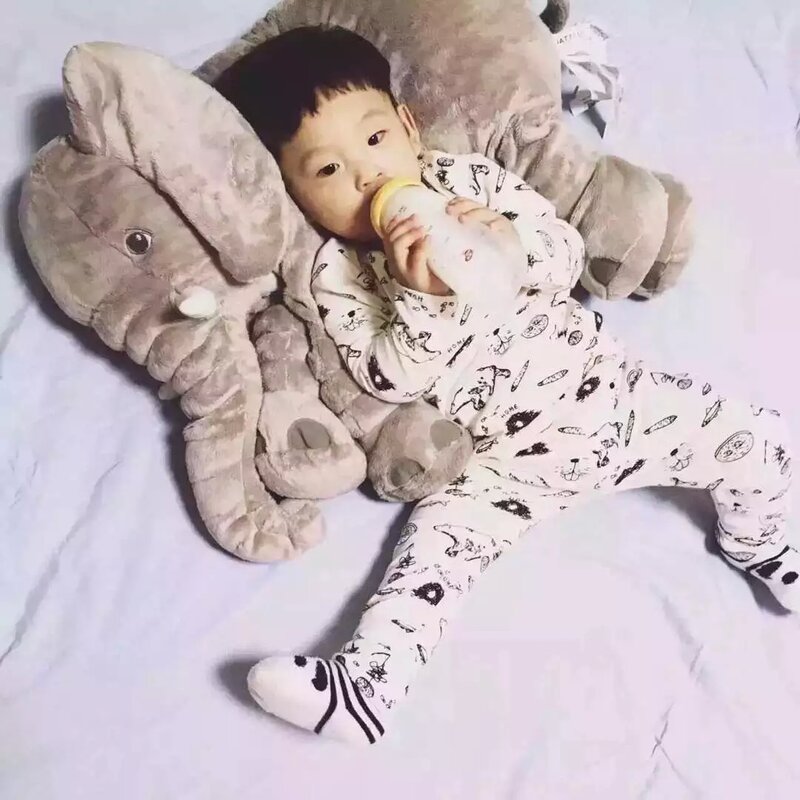 Słoń kojąca poduszka pluszowa zabawka lalka dziecko śpiące wypchane zwierzę wygodna zabawka prezent na boże narodzenie