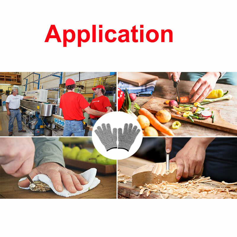 Нм безопасная защита, износостойкие рабочие перчатки с HPPE, устойчивые к порезам, домашние перчатки для пищевых продуктов, 5 уровней