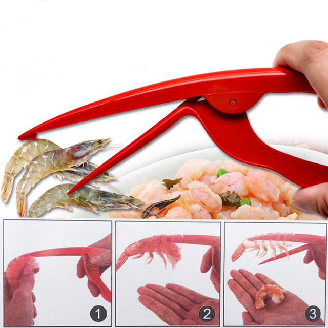 1 PC Baru Praktis Udang Kupas Alat Udang Pengupas Dapur Gadget Memasak Seafood Alat OK 0468