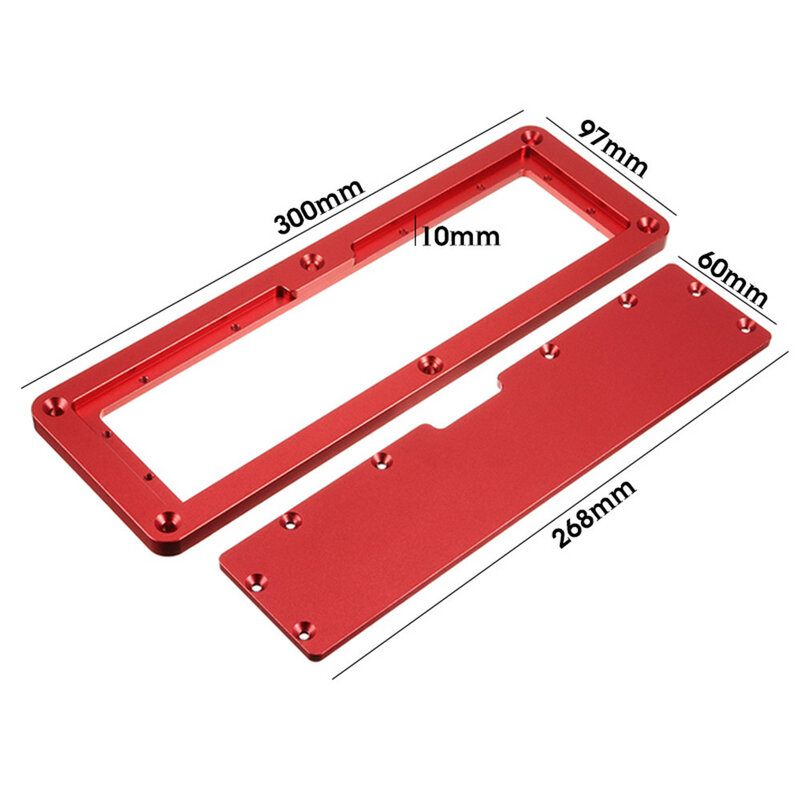 Nuova sega circolare elettrica Flip Cover Plate Flip-Floor Table piastra di copertura speciale piastra di inserimento in alluminio regolabile per sega da tavolo