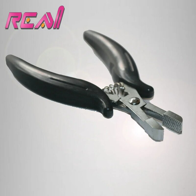 Alicates de acero inoxidable para herramientas de extensión de cabello, Alicates de punta plana multifuncionales