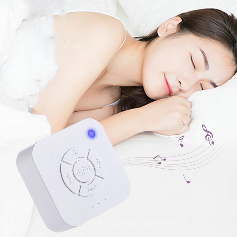 흰색 소음 기계 USB 충전식 시간 종료 수면 소리 기계 아기 성인을위한 잠자는 & 휴식을위한 새로운