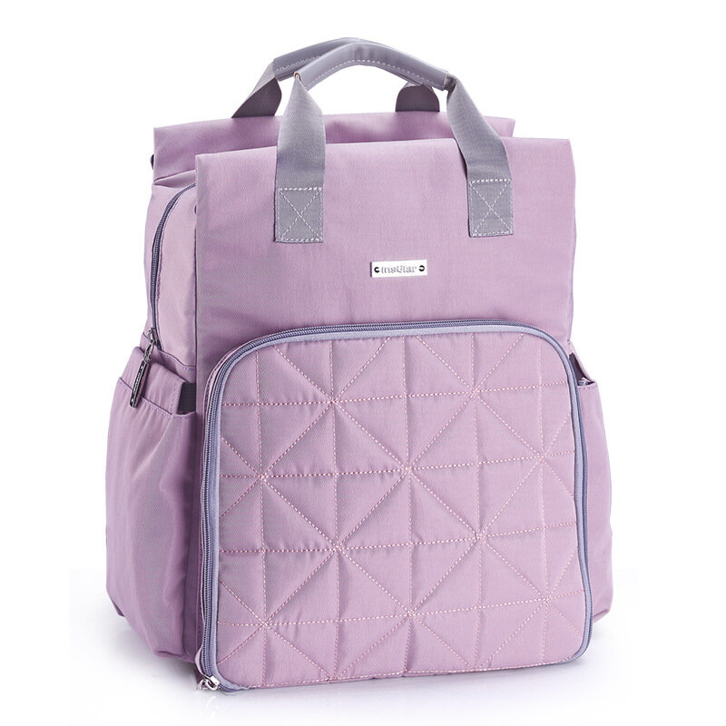 Bolsa de fralda multifuncional, mochila de viagem para cuidados com a mamãe e bebê, lavável, bolsa amamentadora para carrinho de mamãe e maternidade