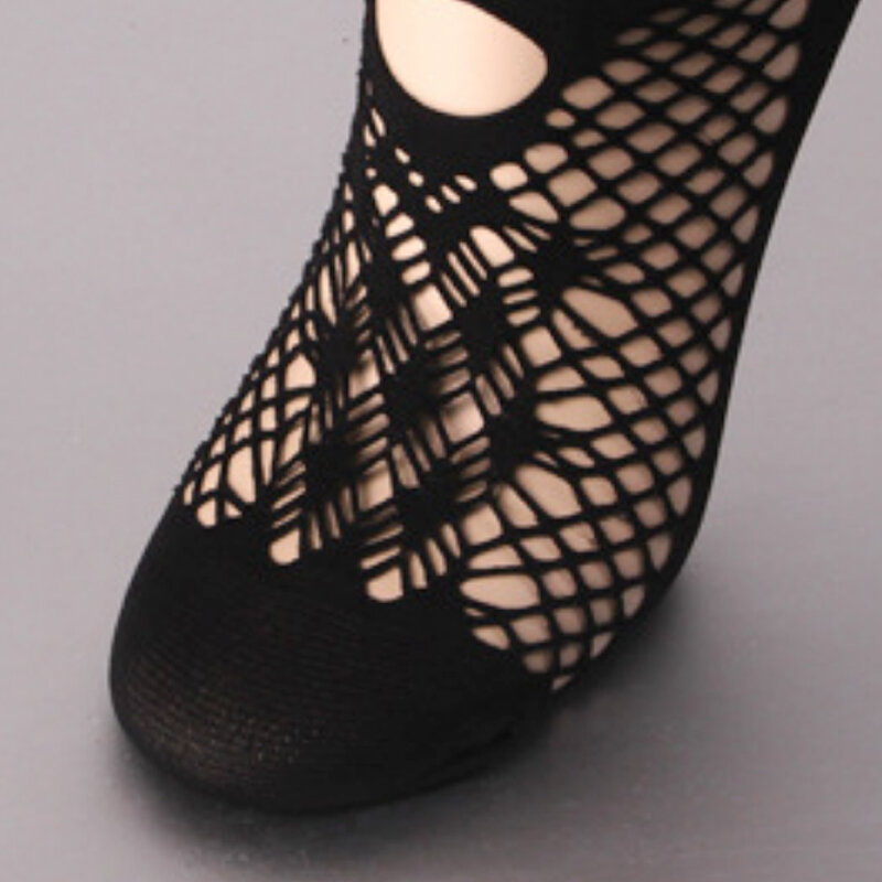 Мода 1 пара сетчатые женские черные ажурные сексуальные сетчатые женские кружевные носки Harajuku