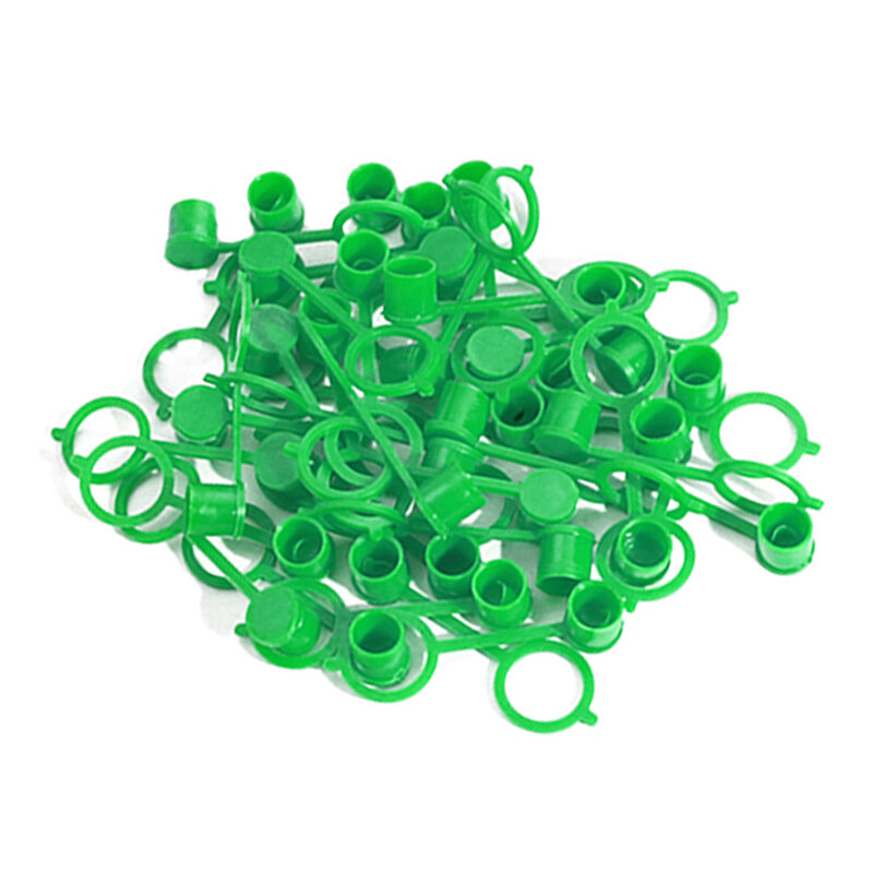 250PCS Grease Fitting Caps Green Polyethylene Dust Caps for M8 Metric Thread Grease Zerk Nipple Fitting