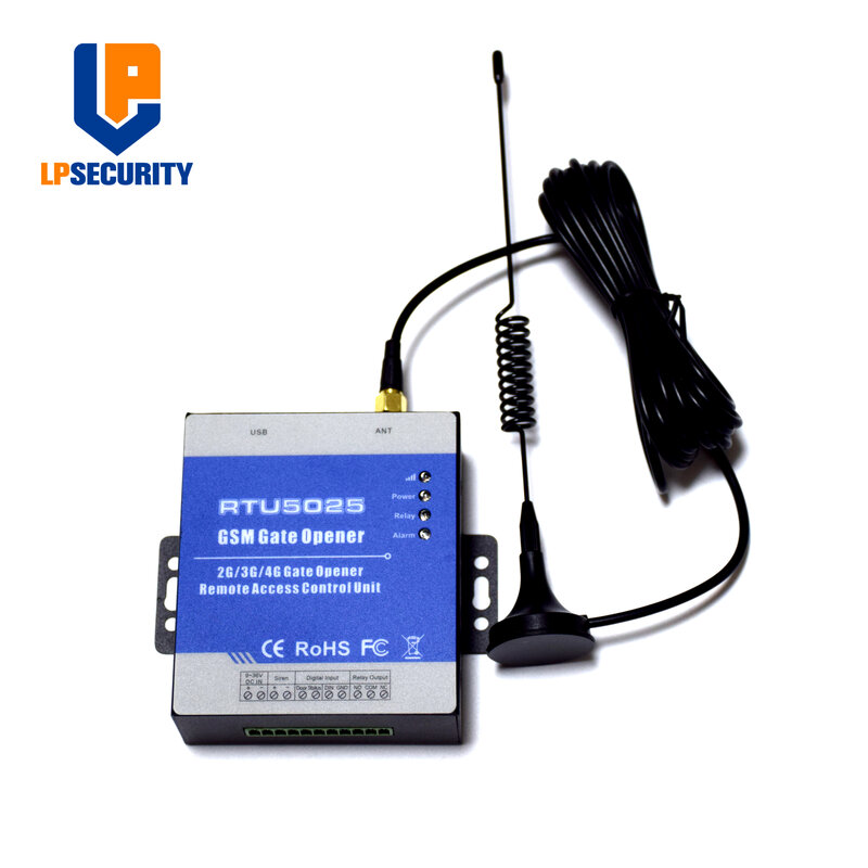 Sistema de Control remoto inalámbrico para puerta de garaje, registro de acceso de seguridad, operador, RTU5025, a través de SMS/llamada telefónica gratuita 2G