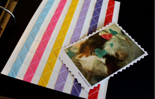 Instax Mini Alta (102 pz/set) qualità fatto A mano Materiale Album Strumento Accessori Retro della Foto del Pvc Angolo UNA Varietà Di Colore K7450