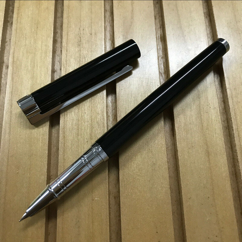 Jinhao 126 caneta fonte prateada com capuz, para executivo, fino, com capuz