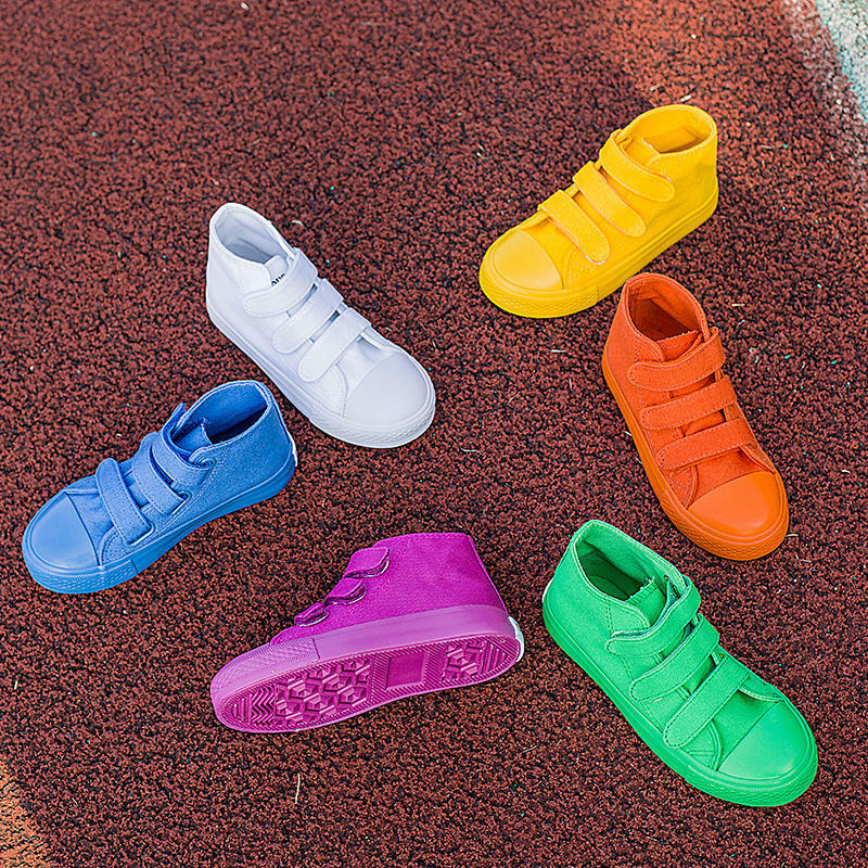 أحذية قماشية للأطفال ، أحذية رياضية غير رسمية للبنات والأولاد ، لون الحلوى ، متينة للغاية ، 25-37 ، جديد لربيع وخريف 2019