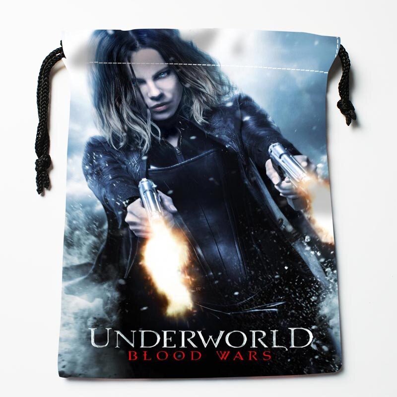 New Arrive Underworld: Blood Wars Drawstring Bags Custom Storage Bags Storage Printed gift bags Size 18*22cm DIY your picture