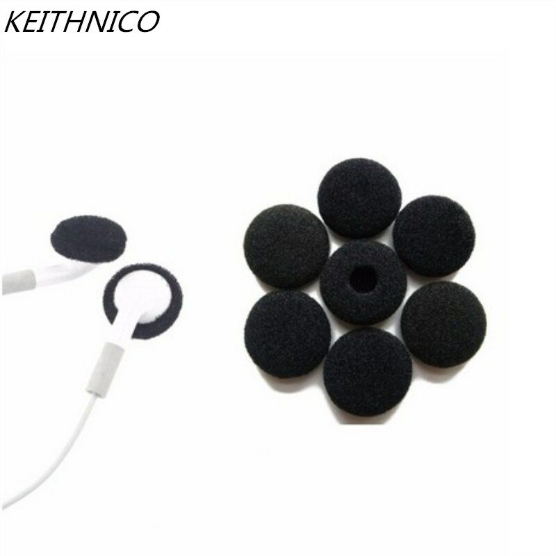 Almohadillas de espuma suave para auriculares, almohadillas de esponja para auriculares de 18mm, cojín de repuesto para la mayoría de los auriculares MP3 y MP4, 30 Uds.