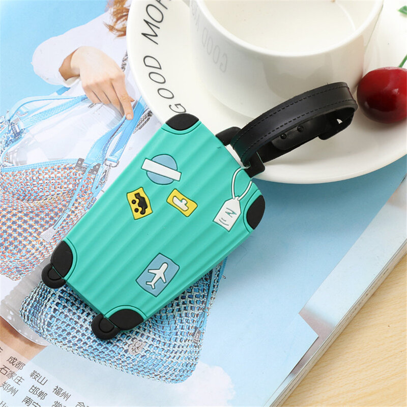 Suitcase Cartoon Cute Trunk Luggage Tags design ID Tag Luggage Label Address Holder Identifier Label travel Accessories LT18a