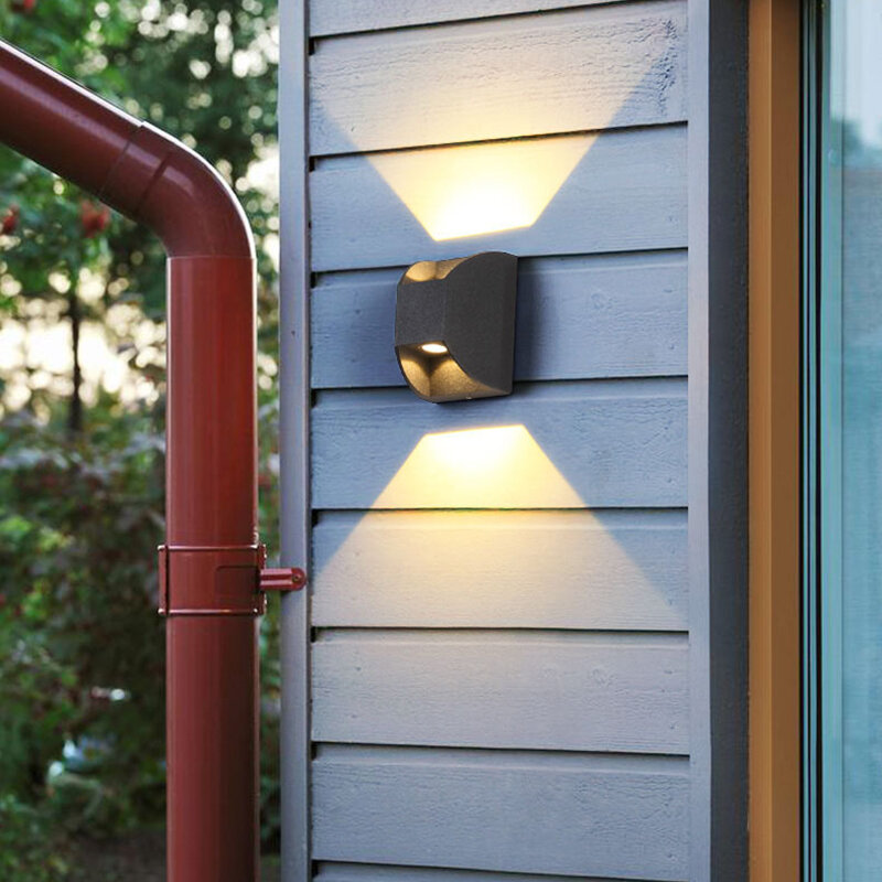 6W Led Wall Light Waterproof Outdoor & Indoor Led Wall Lamp Living Room Bedroom Bedside light Aluminum Garden Porch Light