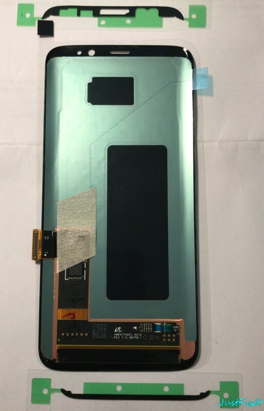 Super AMOLEDสำหรับSamsung Galaxy S8 S8 Plus G950f G950 G955 G955Fข้อบกพร่องจอแสดงผลLcd Touch Screen Digitizerกรอบ