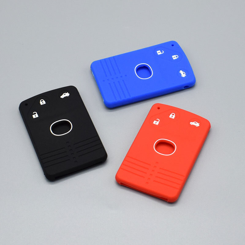 3 buttons silicone car key cover case set for Mazda 3 5 6 8 M8 CX-7 CX-9 smart card remote keyless rubber protect shell