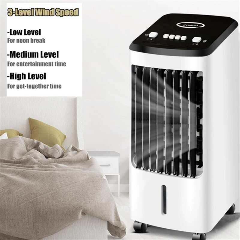 Ar condicionado portátil de 70w, ventilador, umidificador, refrigeração, 220v, ventilador com tempo de resfriamento, umidificador + presente