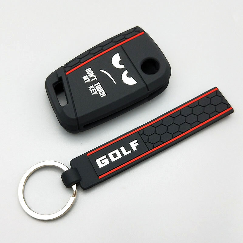 Силиконовый чехол для ключей Volkswagen Polo 2016, новый защитный чехол с надписью «не трогайте мой ключ» для Volkswagen Polo 2016 Golf 7 MK7, Skoda, SEAT TSI