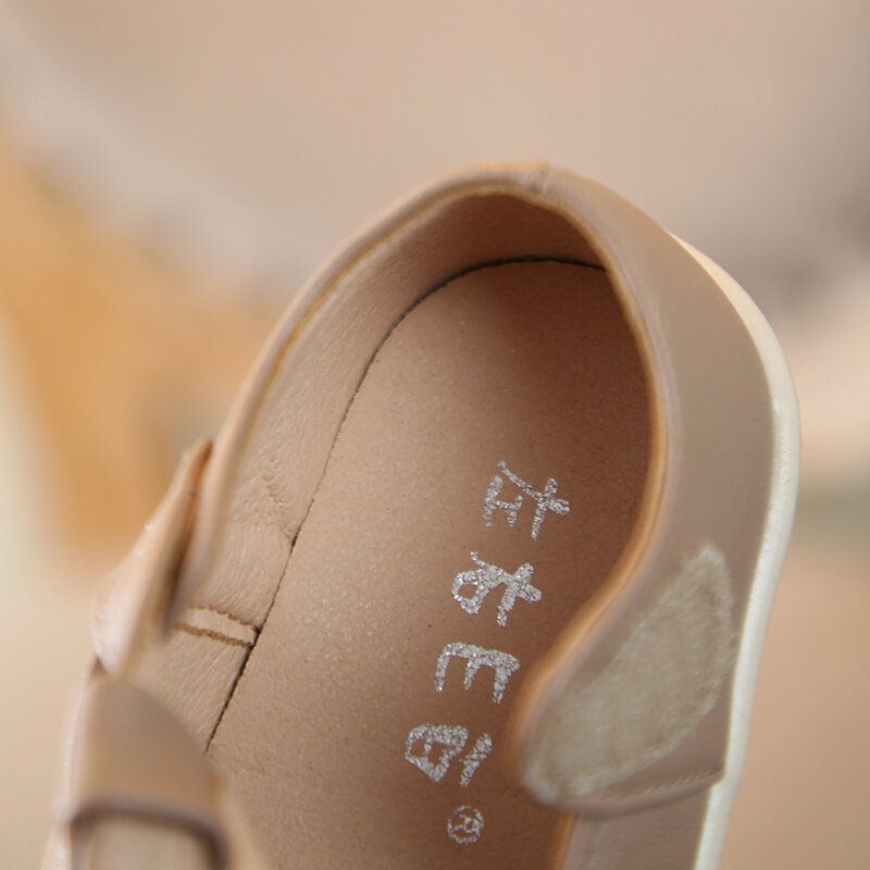 ربيع 2019 جديد فتاة أحذية من الجلد النقي الأميرة الأحذية النسخة الكورية فتاة حذاء طفل لينة وحيد 1-3 سنة حذاء للأطفال