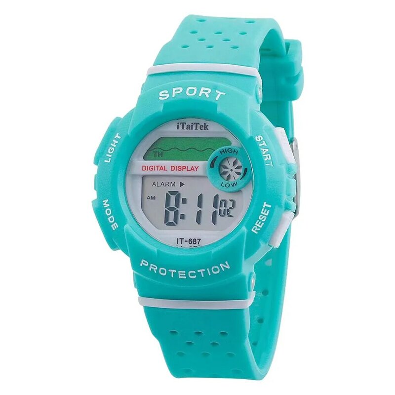 Itaitek dzieci zegarki wielofunkcyjny świecenia wodoodporny elektroniczny zegarek sportowy zegarek do fitness dla dzieci relogio cyfrowy