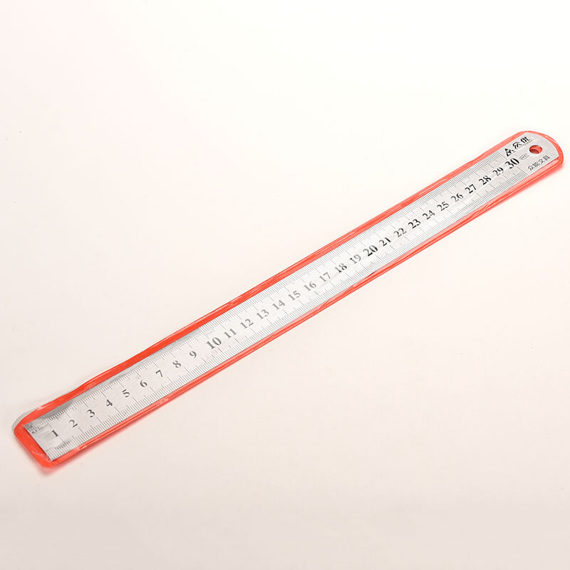 Металлическая линейка из нержавеющей стали, метрическое правило, прецизионный двусторонний измерительный инструмент 30 см, оптовая продажа
