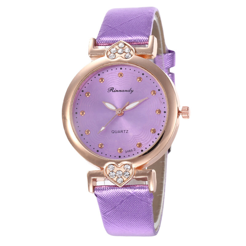 Reloj de cuarzo con pulsera de cuero para mujer, reloj de pulsera femenino, analógico, de cristal, regalo de San Valentín, 2020