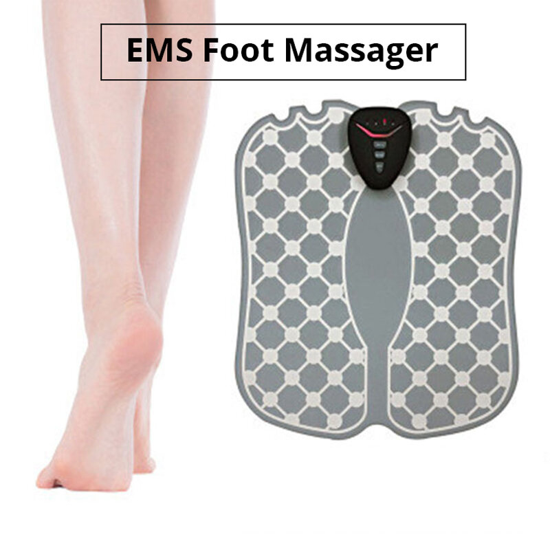 EMS Electric Foot Massager ABS Physiotherapy Revitalizing Pedicure Tens Foot Vibrator Feet Muscle Stimulator Unisex