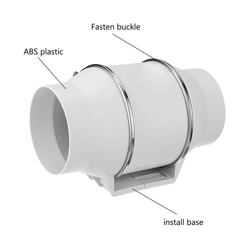 4 "6" 8 "220V wentylator wyciągowy Home Silent Inline przewód rurowy wentylator łazienka Extractor wentylacja kuchnia toaleta ściana czyszczenie powietrza