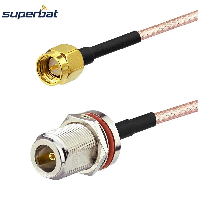 Superbat-conector macho SMA a hembra tipo N, junta tórica, Cable Coaxial Pigtail, RG316, 20cm, para antena inalámbrica
