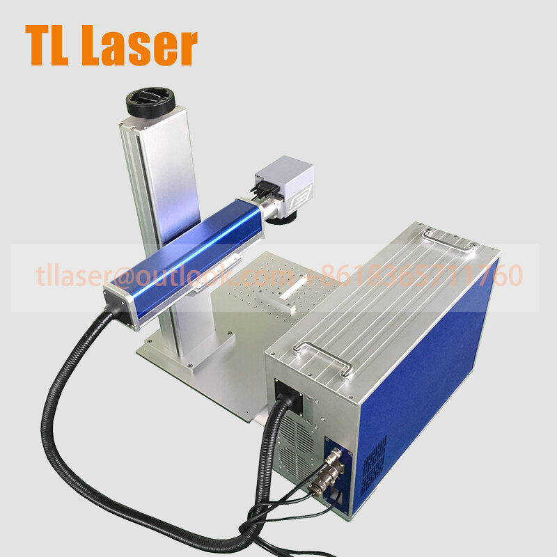 ماكينة وسم بالليزر TL Laser-Raycus, مصدر ليزر 20 واط مع دوّار